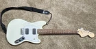 Squier Mustang Electric Guitar Right-handed 6-STRING Solid Body White W/strap Used. Price: $120.00.