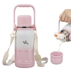 Insulated Water Bottle With Handle Strap,vacuum 27 Ounces, Pink Pearl New. Price: $23.33.
