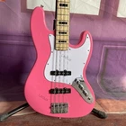 4 Strings Pink Jb Electric Bass Guitar White Pickguard Chrome Hardware Us Stock New. Price: $356.00.