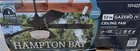 Hampton Bay Gazebo Iv 52 In. Indoor/outdoor Matte Black Ceiling Fan With Remote Open. Price: $74.99.