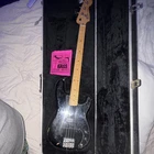 Fender Precision Bass 4-STRING Electric Black Maple Fretboard Hard Case Used. Price: $1995.99.