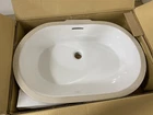Kohler K-21057-0 Brazn 24-1/4" Oval Vitreous China Undermount Bathroom Sink*read Open. Price: $179.99.