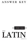 Henle Latin Third Year Answer Key By Robert J. *excellent Condition* Very. Price: $17.75.