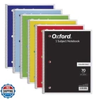 Oxford Spiral Notebook 6 Pack, Subject, College Ruled Paper, 8 10-1/2 Inc New. Price: $20.00.