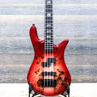 Spector Euro 4 Cst Natural Red Burst Gloss Poplar Burl Top Electric Bass W/bag Open. Price: $3499.99.