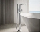 Kohler K-T22025-4-CP Tempered Floor Mounted Tub Filler Built-in Diverter Chrome Open. Price: $999.00.
