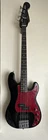 Squier Precision Bass Electric 4-STRING Right-handed Black Guitar W/ Hard Case Used. Price: $199.00.