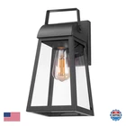 Globe Electric 60000029 1-LIGHT Outdoor Wall Sconce Matte Black Clear Glass New. Price: $86.38.