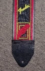 Fender Guitar / Bass Strap - 3 Inch Wide Short Red Monogrammed Leather Nylon New. Price: $11.00.