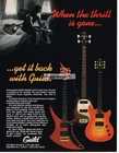 1982 Guild X-79, S-275, SB-202 Electric Guitars Vintage Print Ad Unspecified. Price: $15.95.