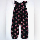 Baby Gap Girls Rose Black Corduroy 100% Cotton Ruffle Jumpsuit Size 18-24M Pre-owned. Price: $10.04.