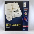 Avery High Visibility 2.5" Round Labels 300 Pack 5294 White Laser Circle New. Price: $12.98.