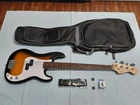 Fender Squier Debut Precision Bass Guitar 2 Color Sunburst - Mint Condition Used. Price: $240.00.