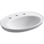 Kohler K-2075-8-0 Serif 16-7/8" Drop Bathroom Sink, White Open. Price: $299.99.