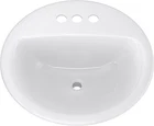 Proflo PF194R Rockaway 19" Circular Vitreous China Drop - White Open. Price: $32.99.