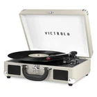 Victrola Journey Bluetooth Suitcase Record Player With 3-SPEED Turntable Lig Open. Price: $46.10.
