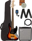 Fender Squier Affinity Jazz Bass V - 3 Color Sunburst W/ Rumble 15 Amplifier New. Price: $529.99.