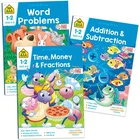 School Zone Math 3-PACK Workbook Set: 192 Pages, 1ST Grade, 2ND Word... New. Price: $20.99.