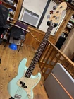 Fender Made In Mexico Limited-edition Mark Hoppus Bass Sea Foam Green Used. Price: $1425.00.