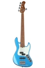 Sadowsky Metroexpress 21-FRET Hybrid Pj 5-STRING Bass Ice Blue Metallic New. Price: $1185.00.