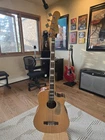 Fender Kingman 4-STRING Acoustic-electric Bass Guitar Natural W/ Hard Case Used. Price: $395.00.