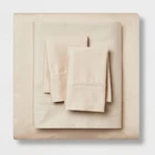 Full Solid Performance 400 Thread Count Sheet Set True Khaki - Threshold : Cotto Open. Price: $20.99.
