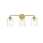 Living District Mayson Light Bath Sconce, Brass/clear - LD7315W23BRA New. Price: $132.00.