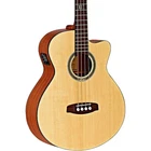 Ortega Deep Series D5384 Mahogany Acousticelectric Bass Open Pore Natural New. Price: $499.99.