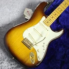 Fender 75TH Anniversary Commemorative Stratocaster 2-COLOR Bourbon Burst Used. Price: $2998.95.