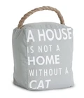 Pavilion Gift Company 72155 Cat Door Stopper, By 6-INCH, Grey, White New. Price: $24.34.