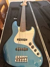 Fender American Elite Active Jazz Bass 5-STRING 2019 Ocean Turquoise W/ Case Used. Price: $2000.00.