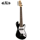 Kala Solid Body 5-STRING Fretted U-bass Jet Black With Bag UBASS-SB5-BK-FS New. Price: $479.00.