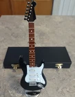 Broadway Gifts Mini Electric Guitar Black 9" Replica W/ Stand Music Decor New. Price: $34.99.