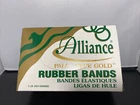 Alliance Pale Crepe Gold Rubber Bands, #12, 3/4" 1/16", Lb, Box Of 3,850 New. Price: $8.00.