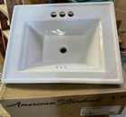 American Standard 1203004.020 - Town Square 4" Cc White Lavatory Countertop Sink Open. Price: $44.99.