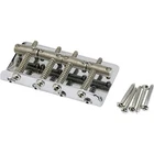 Fender Vintage Style 4-SADDLE Bass Bridge Assembly, Nickel New. Price: $34.99.