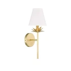 Meridian M90077TG Vintage Farmhouse White Linen Fabric Wall Sconce, 1-LIGHT 60 Open. Price: $98.99.