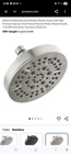 Delta 6-SETTING Brushed Nickel Shower Head With High Pressure Spray, Inch R... Open. Price: $50.00.