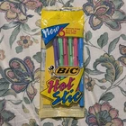 Vintage 1988 Bic Hot Stic Medium Point Black Ink Ball Pens 6 Pack Sealed New. Price: $19.99.