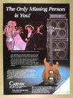 1983 Carvin LB50 Bass Guitar Missing Persons Photo Vintage Print Ad Unspecified. Price: $9.99.