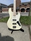 Squier Affinity Jazz Bass Used. Price: $250.00.