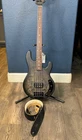 Sterling By Music Man Stingray RAY34PB 4-STRING Bass Burl Top Trans Black Satin Used. Price: $768.97.