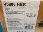 Kichler 45886NBR Winslow 3 Light 22" Wide Vanity - Natural Brass *new* Open. Price: $72.79.