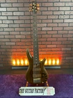 Ibanez SR5506 Mhf Prestige String Electric Bass. Mocha Flat With Case Open. Price: $2699.99.