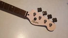 Open Box Fender Squier Paranormal Rascal Bass Neck Laurel Shell Pink Headstock. Price: $118.95.