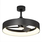 Artika Austin 23" Led Fandelier, Electric Ceiling Light, Lamp Fan, Black Open. Price: $109.00.