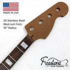 Bass Guitar Neck Rosewood On Roasted Maple- Style Fits Fender Jazz New. Price: $292.50.
