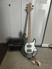 Sterling Stingray RAY4HH Bass Guitar, Maple Fingerboard, With 15W Amp Included Used. Price: $400.00.