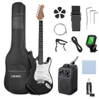 Lekato Beginner Electric Guitar Kit 39 Inch Full Size Solid Body Sss F... New. Price: $165.77.