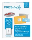 Pres-a-ply 3-1/3 X Inches Laser Labels, White, 600 Count (30604) New. Price: $18.20.